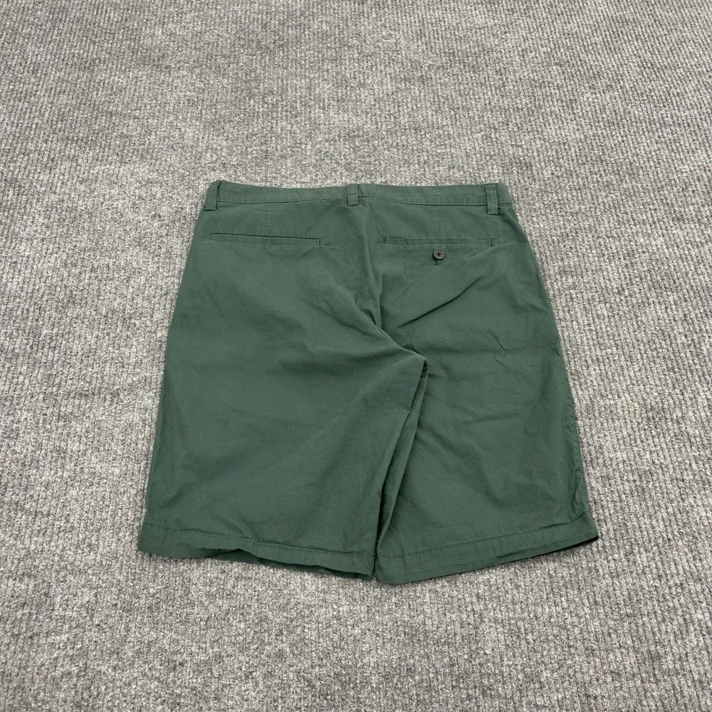 Banana Republic Mason Short Mens 30 Green Cotton Spandex Chino Casual Summer
